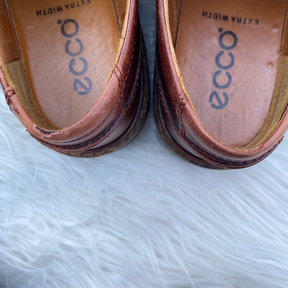 Ecco Lace Up Leather Brown Loafer Dress Shoe main image 5